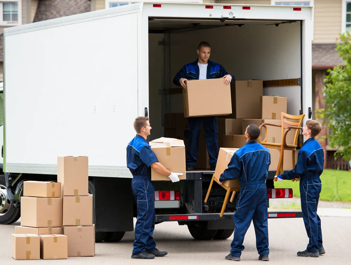 Professionel flytteservice med lastbil